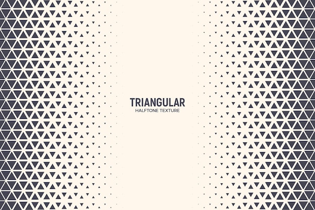 Triangles Abstract Geometric Technology Background. Halftone Triangular Retro Style Simple Pattern. Minimal Style Dynamic Tech Wallpaper