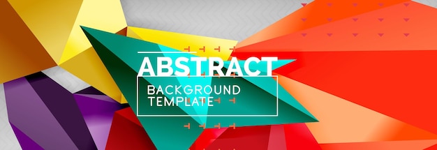 Triangles background techno template