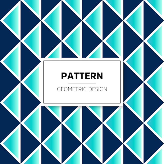 Triangular pattern background in blue tones