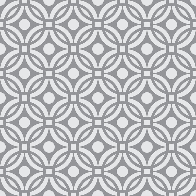 tribal circle and star geometric seamless pattern