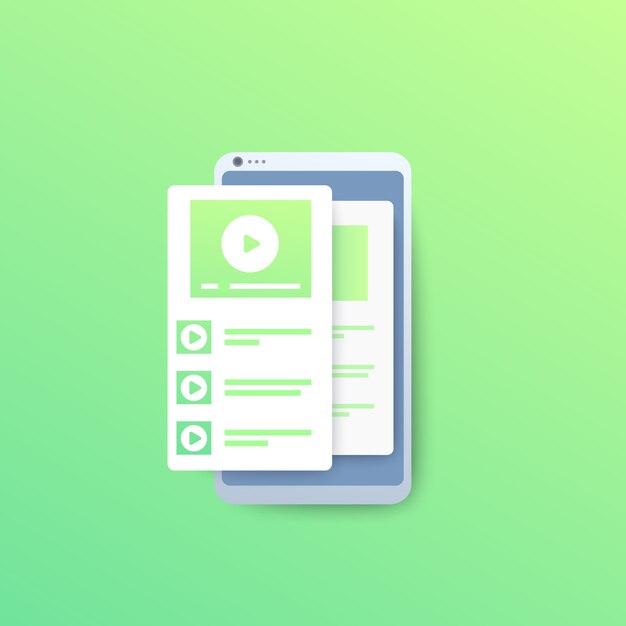 trình phát video với danh sách phát
