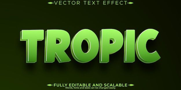 tropic editable text effect editable forest and jungle text style