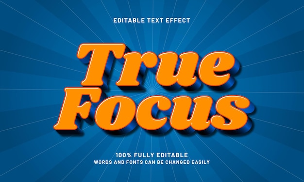 true focus editable text effects with a kids and happy theme