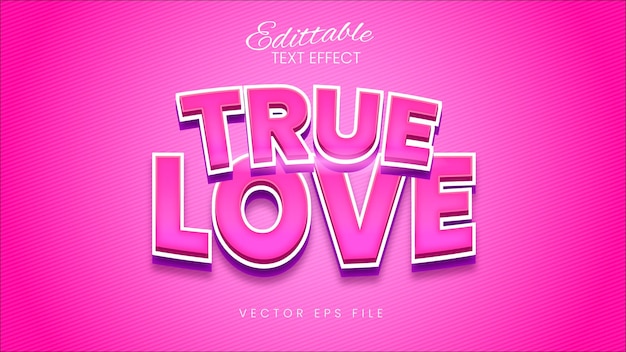True love Text Effect