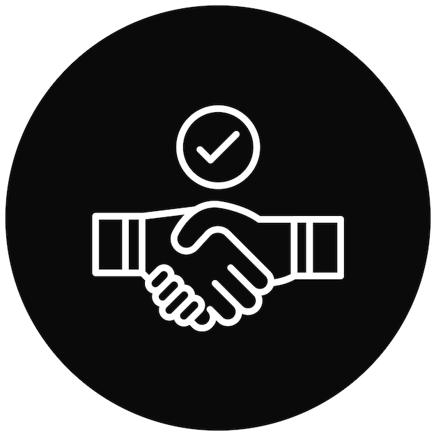 Trust vector icon Can be used for Core Values iconset