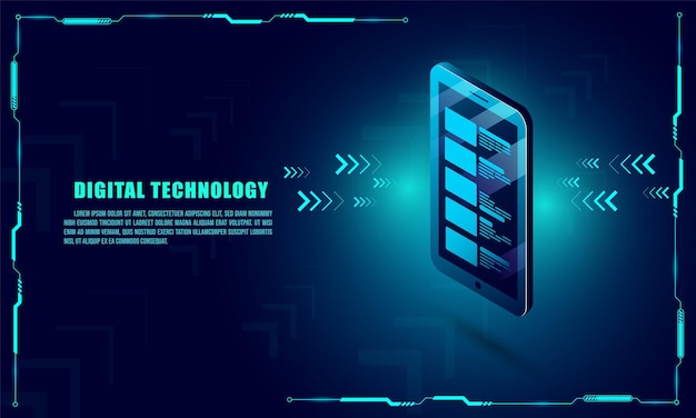 Truy cập thiết bị điện thoại thông minh - vector đẳng cự