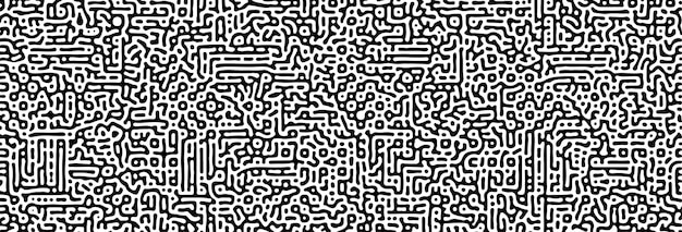 turing pattern. reaction-diffusion model. chemical bases of morphogenesis. natural patterns, stripes and spots. monochrome texture. cool modern abstract vector background