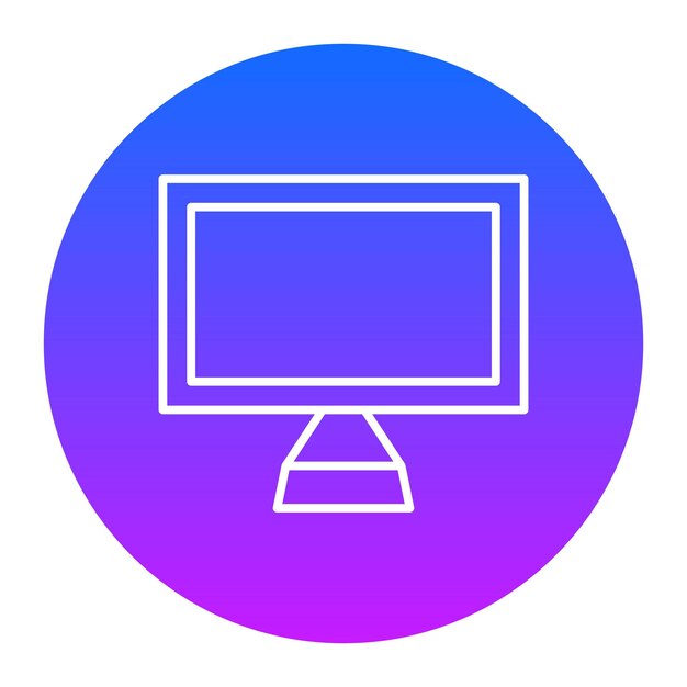 TV Monitor Vector Illustration