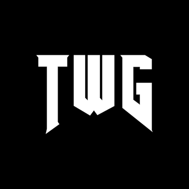 TWG letter logo design for technology company TWG logo design black and white color combination TWG logo TWG vector TWG design TWG icon TWG alphabet TWG typography logo design