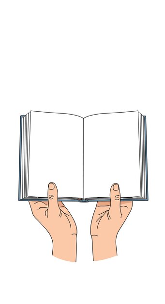 Two hands holding a transparent rectangular object with a textured surface representing a digital display