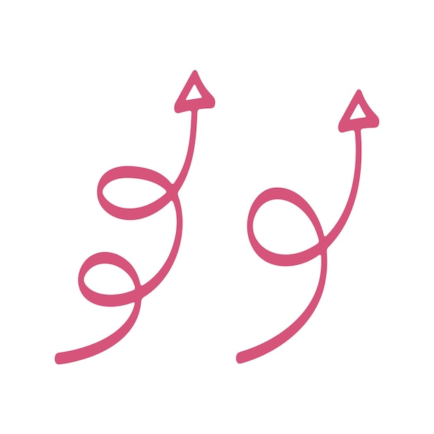 Two Pink Arrows