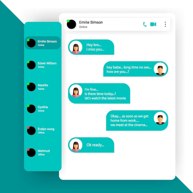 Ui chatting float app template