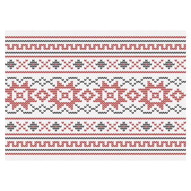 ukrainian ornament imitation of knitted fabric vector illustration