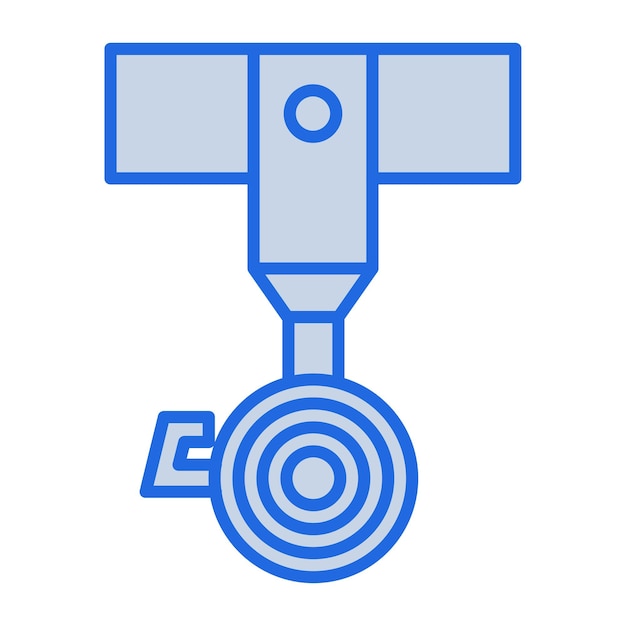 Uncoiler Blue Tone Illustration