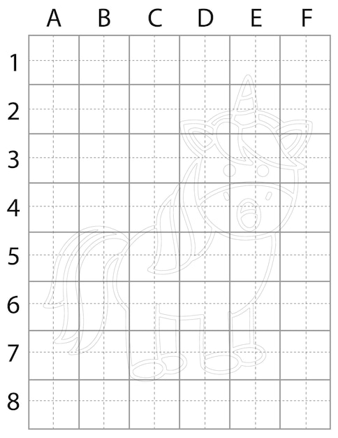 unicorn drawing page