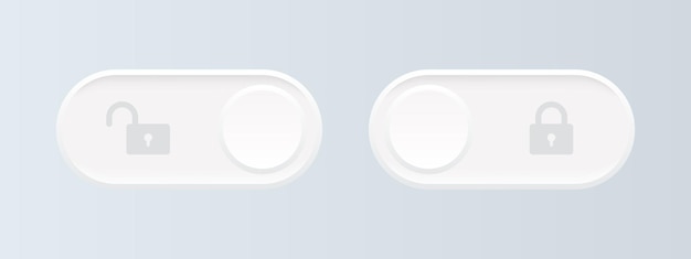 Unlock slide Switch for the user interface of mobile applications and web pages