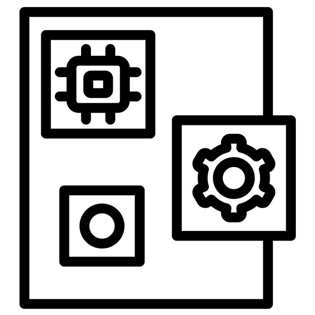 Unstructured Data vector icon illustration of Data Analytics iconset
