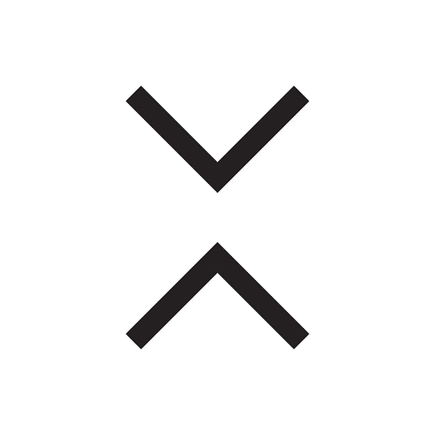 Up and down black vector arrows Arrows vector