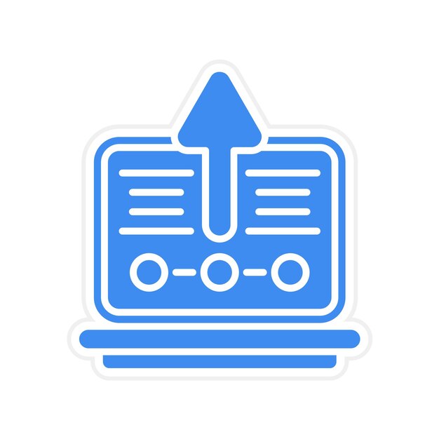 upgrade laptop icon vector image can be used for cyber monday