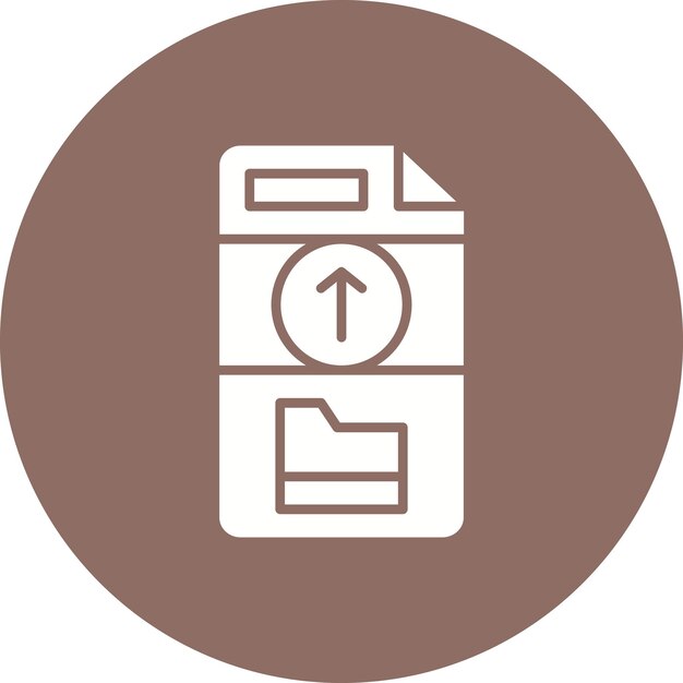 Upload File Vector Illustration Style