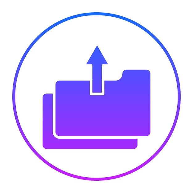 Upload File Vector Illustration