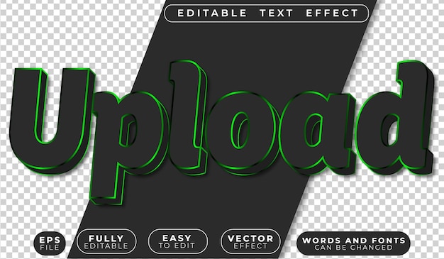 Upload Hacker Data Green Fully Editable Vector Text File