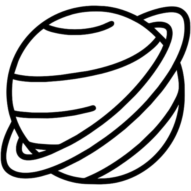 uranus icon outline
