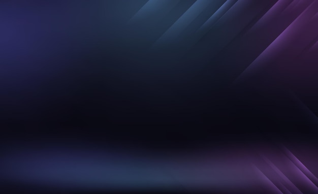 Urban Neon Studio Room with Dark Blue Pink Violet Abstract Background