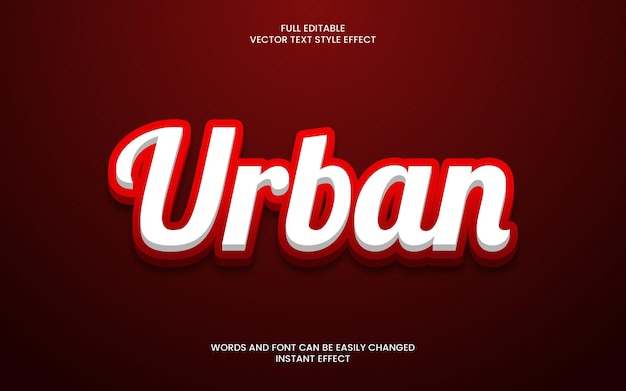 urban text effect