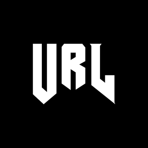 URL letter logo design for technology company URL logo design black and white color combination URL logo URL vector URL design URL icon URL alphabet URL typography logo design