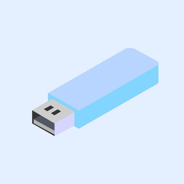 USB 3D vector