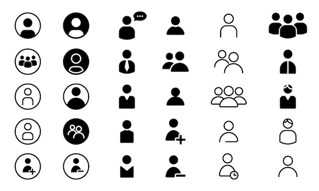 User and group profile icons collection