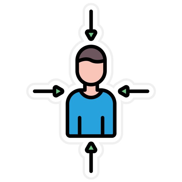 User Centered Design icon vector image Can be used for UX and UI