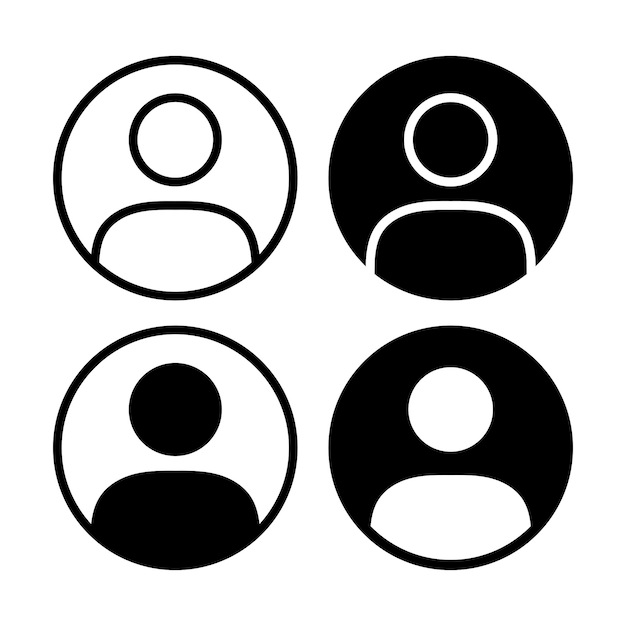 User Circles Black Multiple Styles