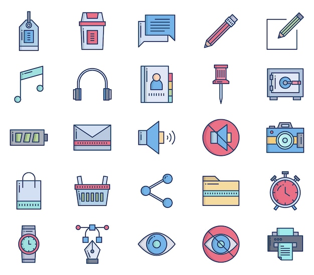 User interface, Basic UI icon set, web icon