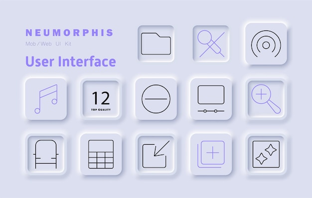 User interface set icon Music file management search display magnifier zoom layout enhancements playback visualization digital experience customization tools