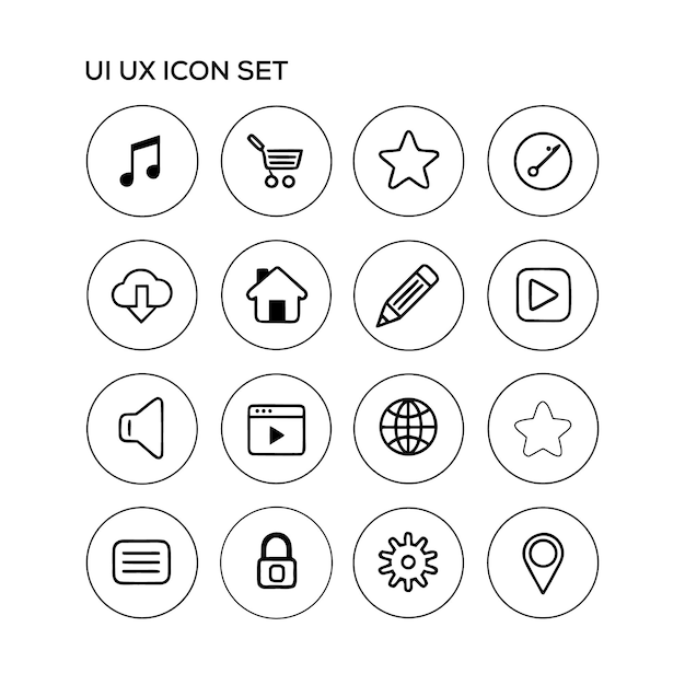 User Interface Universal Solid Icon Set Icons are Suitable for Web Page Mobile App UI UX and GUI