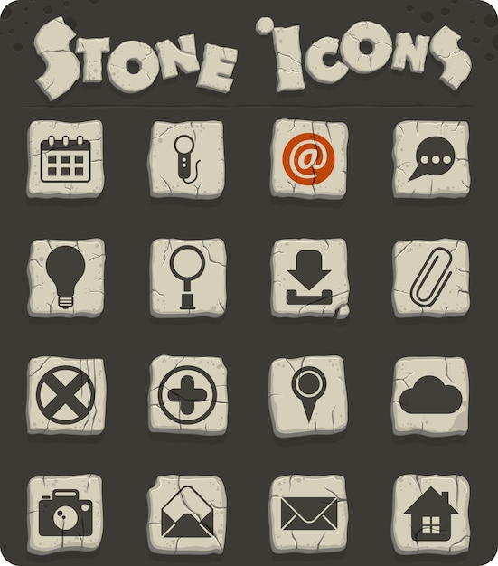 User interface vector icons for web and user interface design