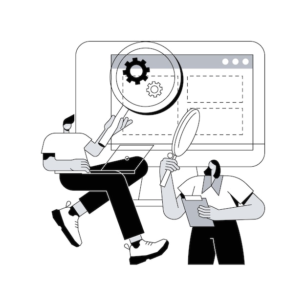 User research abstract concept vector illustration