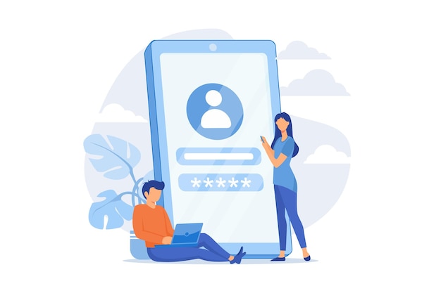 user verification. unauthorized access prevention, private account authentication, cyber security.