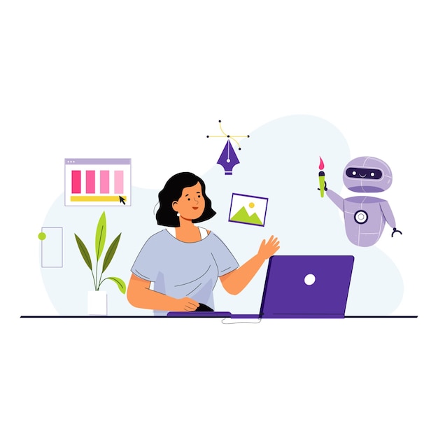UserFriendly Design Process Illustration with Technology Integration