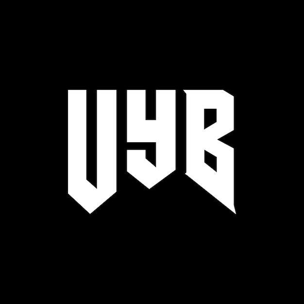 uyb letter logo design for technology company uyb logo design black and white color combination uyb logo uyb vector uyb design uyb icon uyb alphabet uyb typography logo design