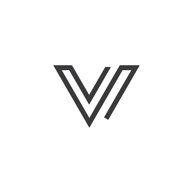 V Letter logo template vector illustration design