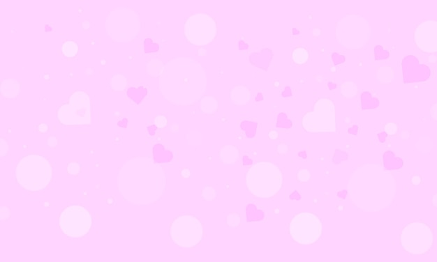 Valentine purple heart bokeh background