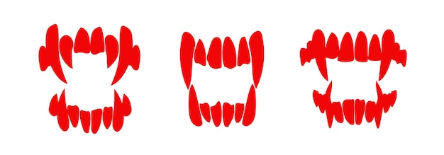 vampire teeth silhouette vector dracula fangs mouse costume