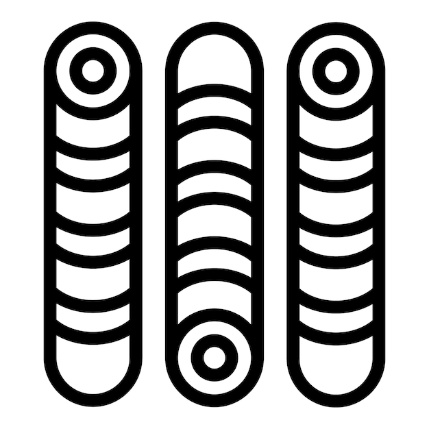 Vanilla wafer rolls icon outline vector Chocolate rolled dessert Crispy delectable biscotti dough