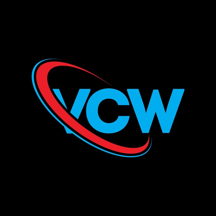 Vector vcw logo vcw letter vcw letter logo design initials vcw logo linked with circle and uppercase monogram logo vcw typography for technology business and real estate brand