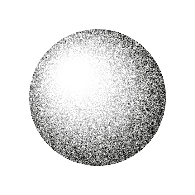 Vẽ chấm các đối tượng hình tròn, các thành phần chấm bi mờ dần gradient bằng phương pháp vẽ chấm