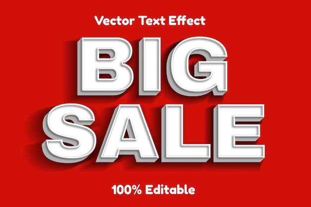 vecteor text effect editable big sale