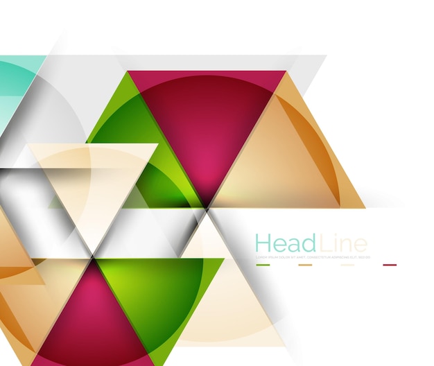 Vector 3d geometric abstract background